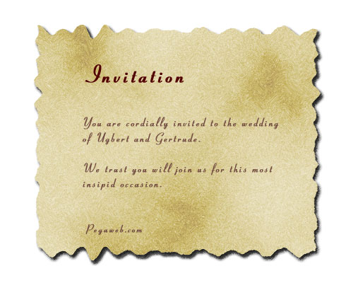 Wedding invitation letter email