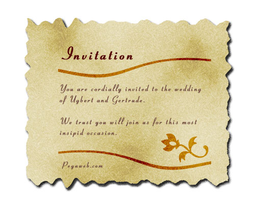 funny wedding invitation